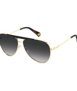 Polaroid Black Metal Sunglasses