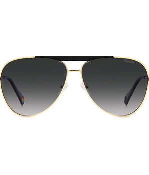 Polaroid Black Metal Sunglasses