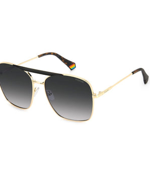 Polaroid Black Metal Sunglasses