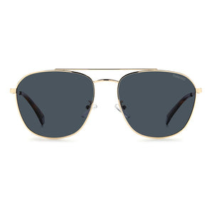 Polaroid Gold Stainless Steel Sunglasses