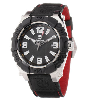 Timberland Black Leather Sport Watch
