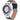 Police Blue Leather Dress Watch