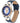 Police Blue Leather Dress Watch