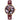 Police Red Leather Watch