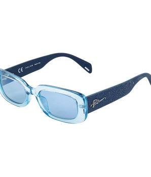 Police Blue Acetate Sunglasses