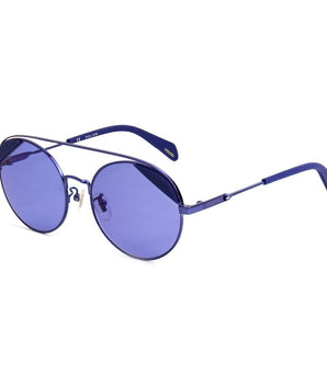 Police Blue Metal Sunglasses