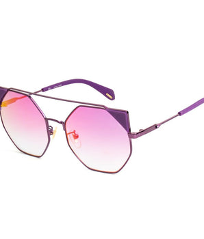 Police Purple Metal Sunglasses
