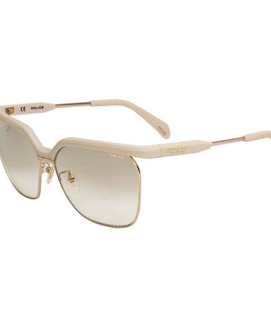 Police Beige Metal Sunglasses