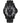 Police Black Leather Dress Watch