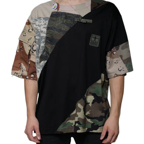 Dolce & Gabbana Multicolor Camouflage Cotton Round Neck T-shirt