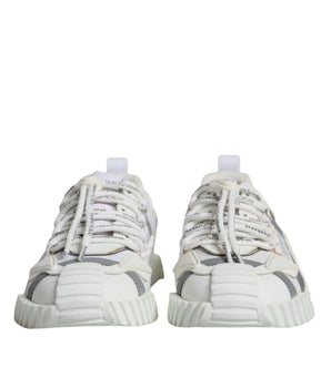 Dolce &amp; Gabbana White Lace Up Low Top NS1 Tennis Shoes
