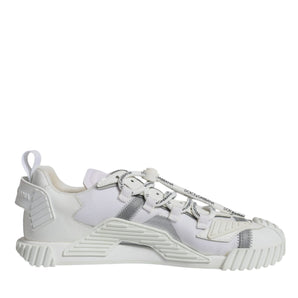 Dolce & Gabbana White Lace Up Low Top NS1 Sneakers Shoes