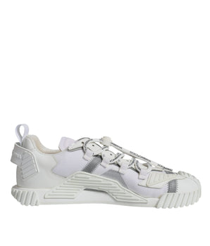 Dolce &amp; Gabbana White Lace Up Low Top NS1 Tennis Shoes
