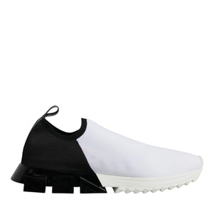 Dolce & Gabbana White Black Low Top Sorrento Men Sneakers Shoes