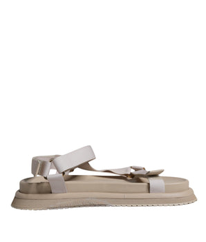 Dolce & Gabbana Beige Nappa Devotion Strap Men Sandals Shoes