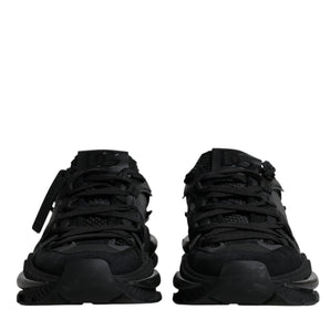 Dolce & Gabbana Black Airmaster Low Top Men Sneakers Shoes