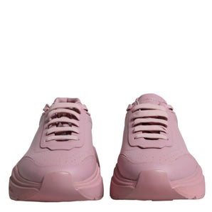 Dolce & Gabbana Pink Leather Daymaster Low Top Sneakers Shoes