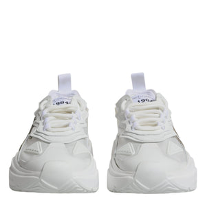 Dolce & Gabbana White Nylon Daymaster Low Top Sneakers Shoes