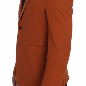 Dolce &amp; Gabbana Elegante blazer informal de mezcla de algodón naranja