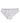 Dsquared² Ropa interior panty de cintura media de algodón elástico blanco para mujer