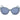 Swarovski Blue Plastic Sunglasses