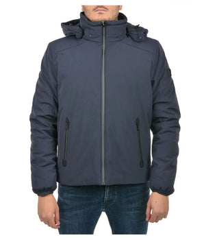 Yes Zee Blue Nylon Men's Jacket