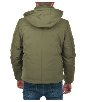 Yes Zee Green Nylon Men's Jacket