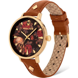 Police Brown Leather Watch