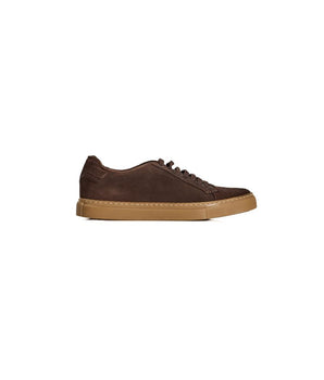 Roberto Pepe Luxury Brown Calfskin Men Sneaker