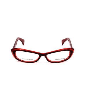 Monturas de pelo de becerro rojo de Alexander McQueen