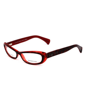 Monturas de pelo de becerro rojo de Alexander McQueen