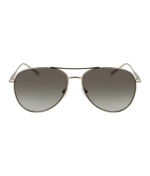 Longchamp Gold Metal Sunglasses