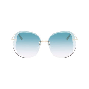 Longchamp Gold Metal Sunglasses