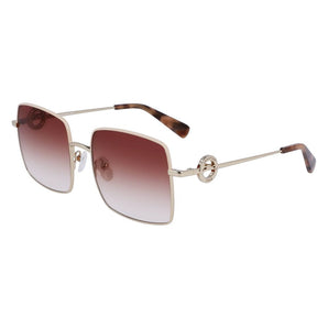 Longchamp Gold Metal Sunglasses