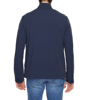 Suns Blue Nylon Full-Length Jacket