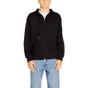 Armani Exchange Jersey de algodón negro