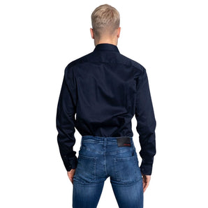 Armani Exchange Blue Cotton Shirt Armani Exchange 