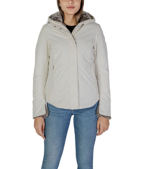 Suns Cream Polyester Coat