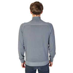 Cárdigan de lana gris Hugo Boss