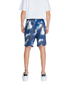Armani Exchange Blue Cotton Bermuda Shorts