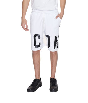 Icon White Cotton Bermuda Shorts