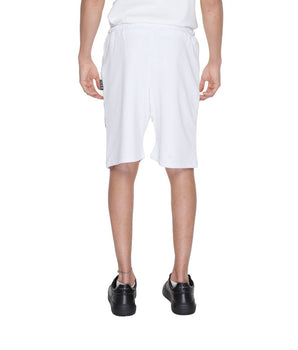 Icon White Cotton Bermuda Shorts