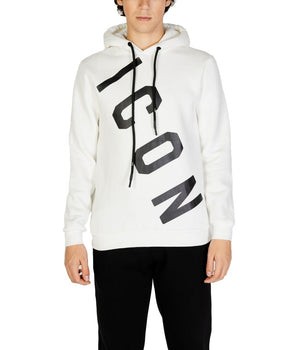 Icon White Cotton Hoodie