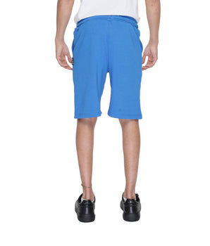 Icon Blue Cotton Bermuda Shorts