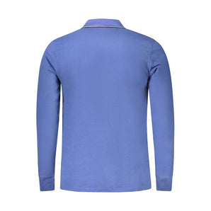 Coveri Moving Blue Cotton Polo Shirt