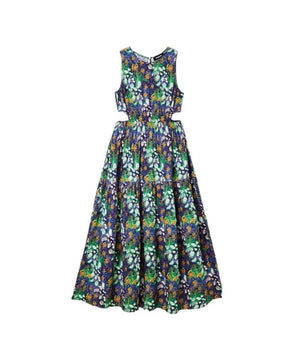 Desigual Blue Viscose Long Dress