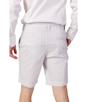Armani Exchange White Cotton Bermuda Shorts