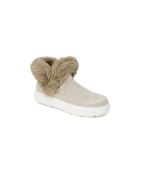 Love Moschino Beige Leather Sneakers