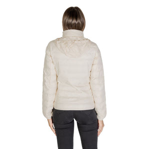 EA7 Emporio Armani Cream Polyamide Jackets & Coat