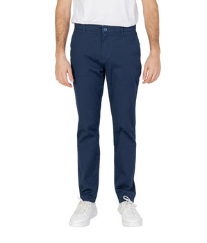 Armani Exchange Blue Cotton Casual Pants